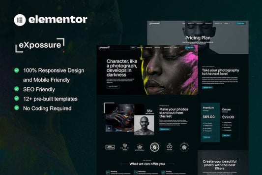 Expossure – Photography & Portfolio Elementor Template Kit