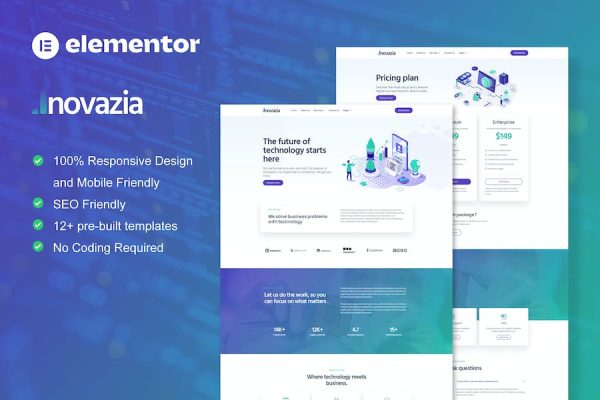 Inovazia – IT Services Elementor Pro Full Site Template Kit