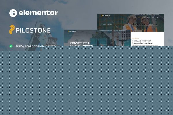 Pilostone – Construction & Building Service Elementor Template Kit