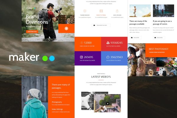 Maker Mail – Responsive E-mail Template Maker Mail – Responsive Email Template is a Modern and Clean Design email template.