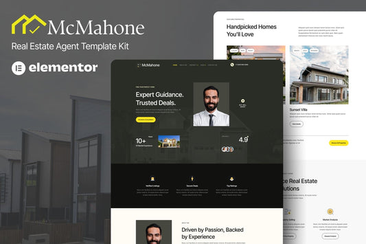McMahone – Real Estate Agent Elementor Template Kit