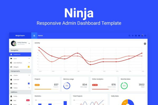 Ninja – Responsive Admin Dashboard Template Responsive Admin Dashboard Template