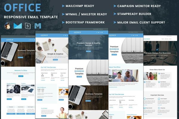 Office – Multipurpose Responsive Email Templates Best marketing email templates for your business