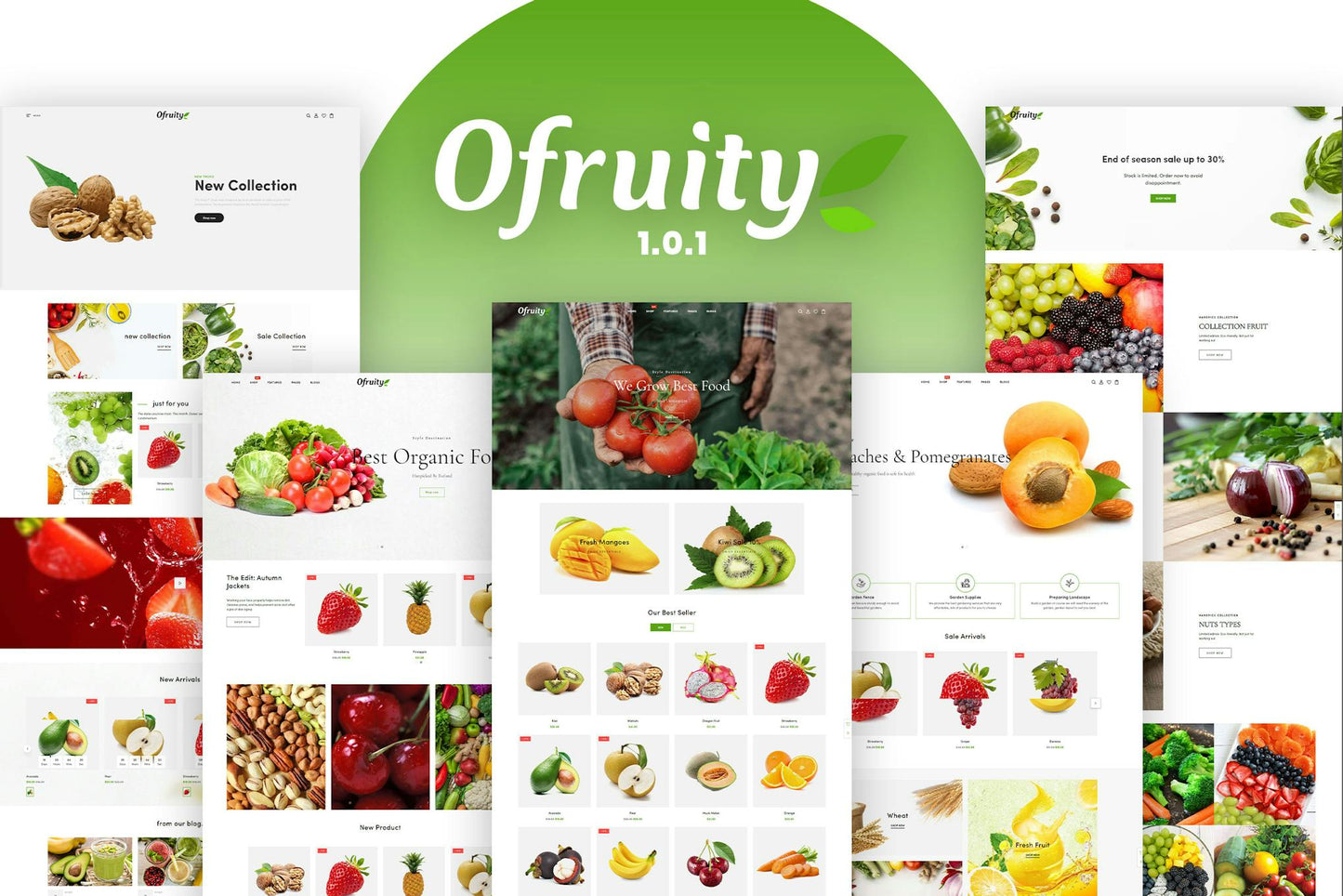Ofruity - Organic Food/Fruit/Vegetables Organic Food/Fruit/Vegetables eCommerce Shopify Theme