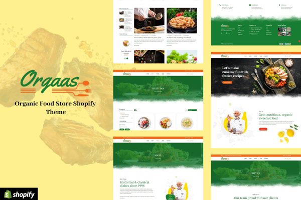 Orgass - Food Delivery Shopify Theme seafood,chocolates, sandwiches, meat,fast food,drinks,dairy, organicfood, juices, cookies,delivery