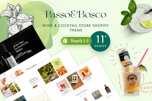 Passo Bosco - Wine Shop and Planter Store Shopify Drag & Drop Shopify Theme Sections, Product Upsell and Cross selling