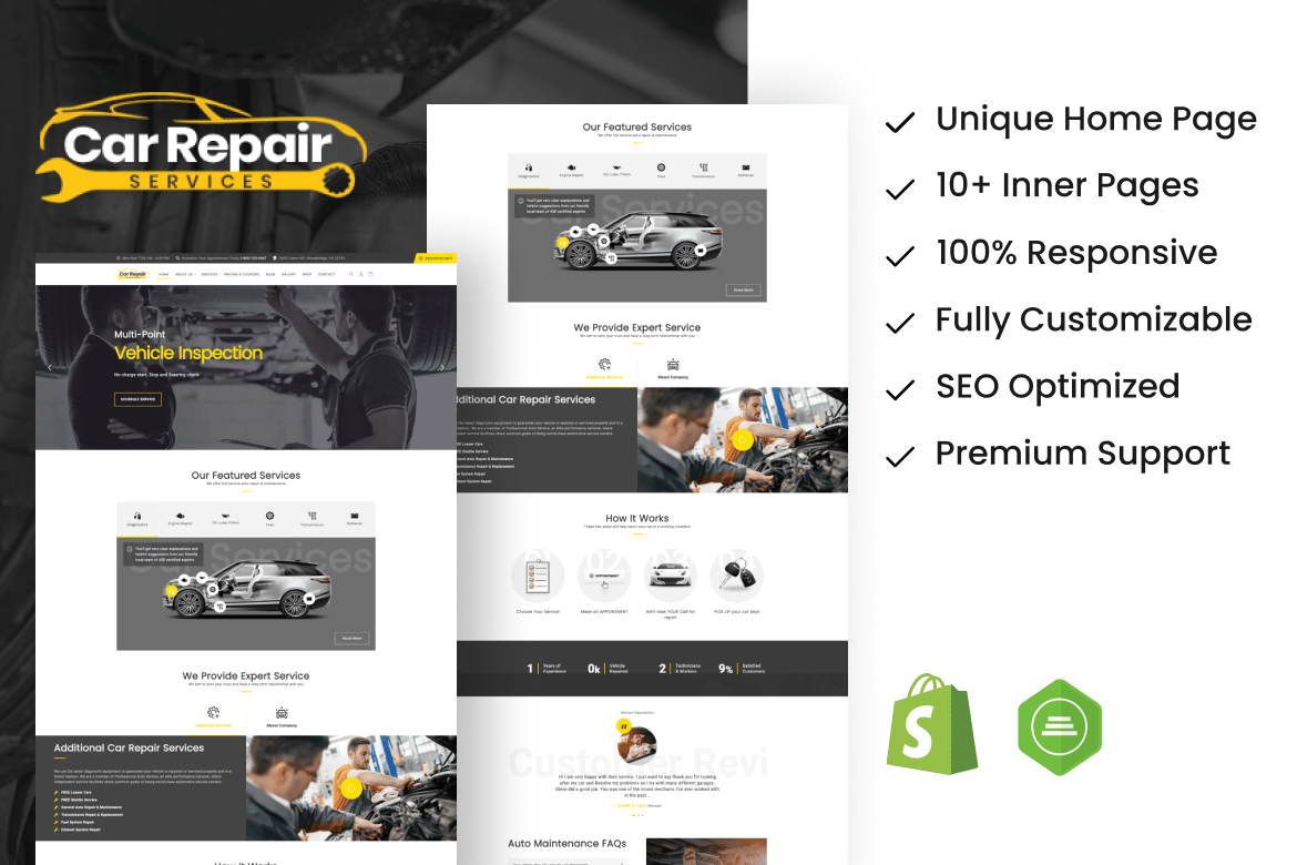ProCar - Car Repair Service Shopify Theme