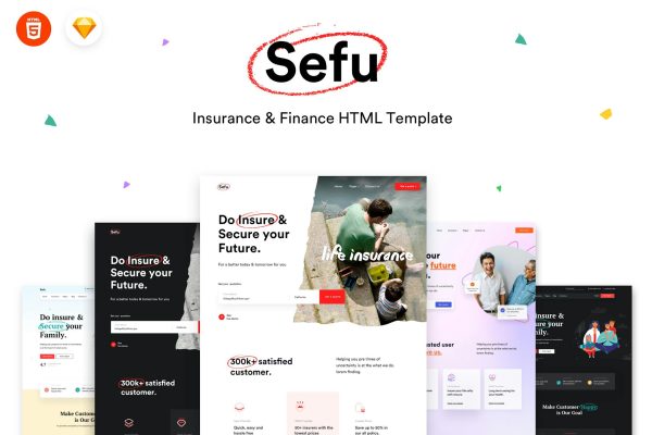 Sefu – Insurance & Finance HTML Template Sefu is a clean, creative, unique Insurance HTML5 template