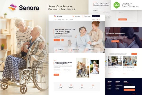 Senora ? Senior Care Services Elementor Template Kit (Copy)