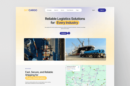 Skycargo – Logistic Cargo & Logistics Elementor Template Kit