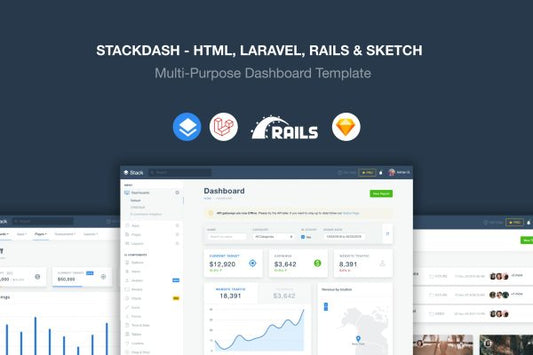 Stack – Laravel, HTML & Rails Template Multi-Purpose Laravel HTML & Rails Templates