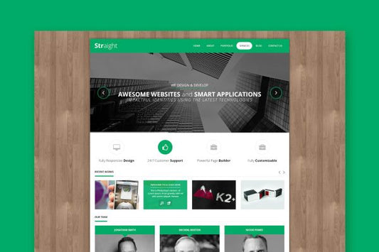 Straight – Creative Flat HTML Template Creative Flat HTML Template