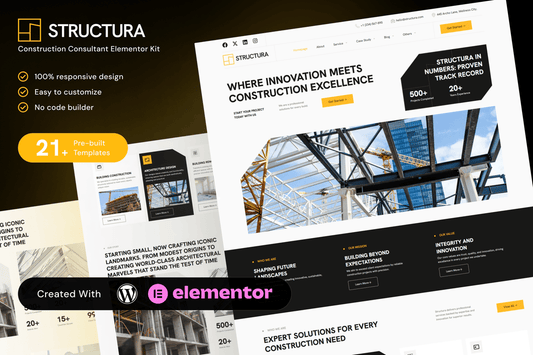 Structura – Construction Consultant Elementor Template Kit