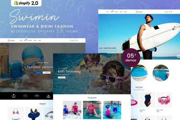 Swimin - Swimwear, Bikini Fashion Shopify 2.0 Them Swimwear, Bikini Fashion & Accessories Responsive Shopify 2.0 Theme