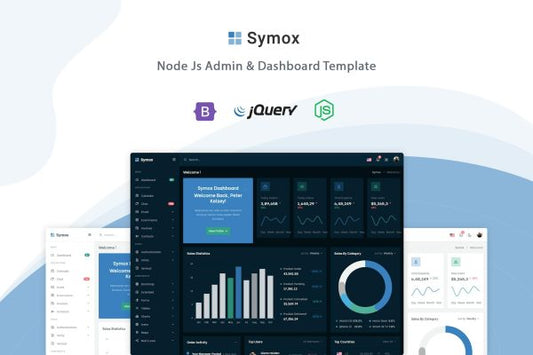 Symox – Node Js Admin & Dashboard Template Symox is a fully featured premium admin dashboard template in Bootstrap v5 and Node js with the EJS.