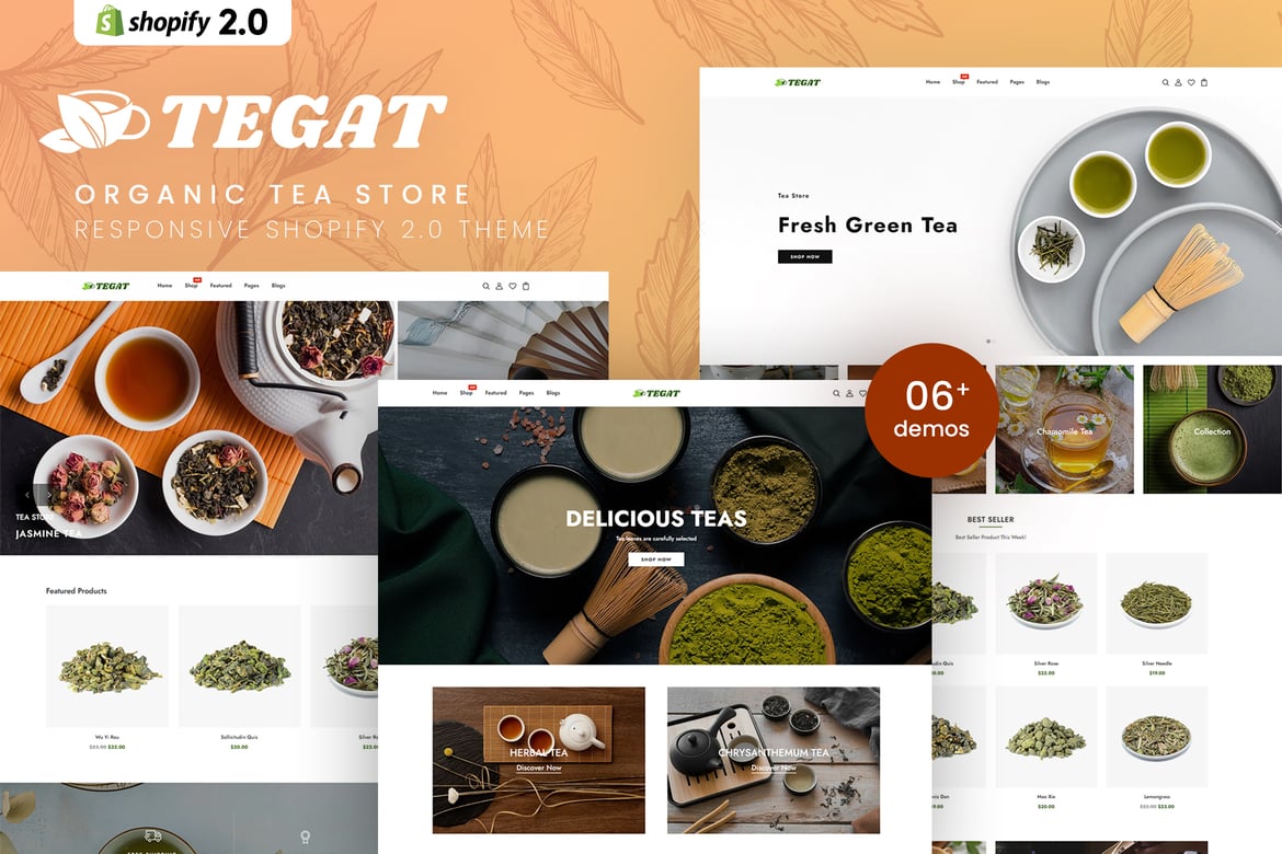 Tegat - Organic Tea Store Shopify 2.0 Theme