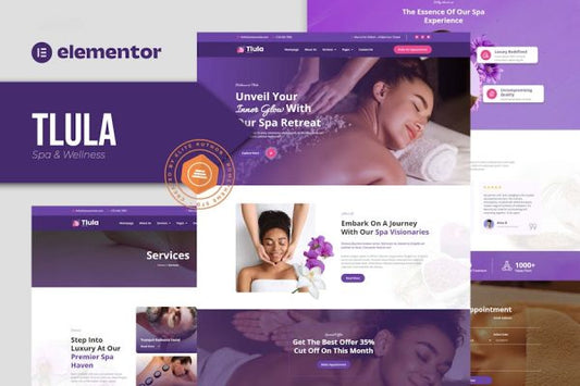 Tlula – Spa & Wellness Elementor Pro Template Kit