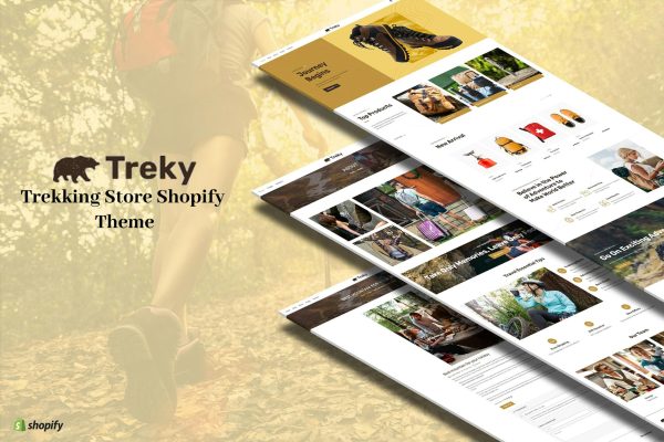 Treky - Trekking & Adventure Store Shopify Theme Multipurpose Sectioned, Responsive Trekking, Camping & Adventure Products Online Store Websites