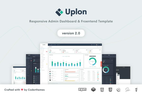 Uplon – Admin Dashboard & Landing Template Uplon is a fully responsive premium web UI kit built with awesome bootstrap v4.