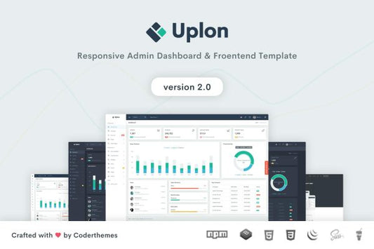 Uplon – Admin Dashboard & Landing Template Uplon is a fully responsive premium web UI kit built with awesome bootstrap v4.