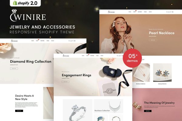 Winire - Jewelry & Accessories Shopify Theme Jewelry & Accessories Responsive Shopify Theme