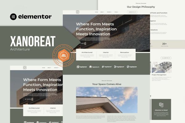 Xanoreat – Architecture Elementor Template Kit