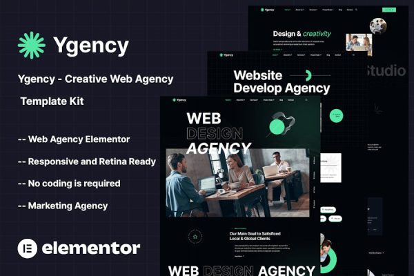 Ygency – Creative Web Agency Elementor Template Kit