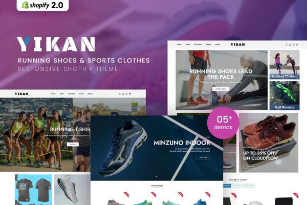 Yikan - Running Shoes & Sports Shopify Theme Running Shoes & Sports Clothes Shopify Theme