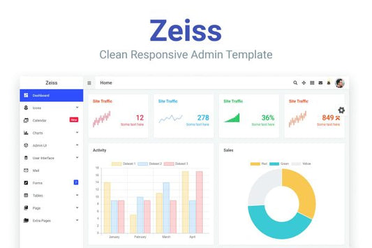 Zeiss – Clean Responsive Admin Template Clean Responsive Admin Template