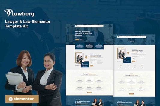 Lawberg – Lawyer & Legal Firm Elementor Template Kit