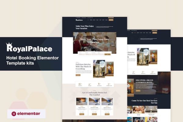 Royalpalace – Hotel Booking Elementor Pro Template Kit