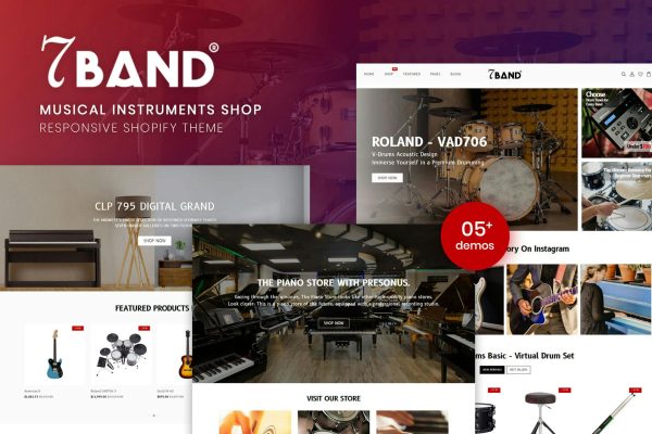 7Band - Musical Instruments Shop Shopify Theme Musical Instruments Shop Shopify Theme