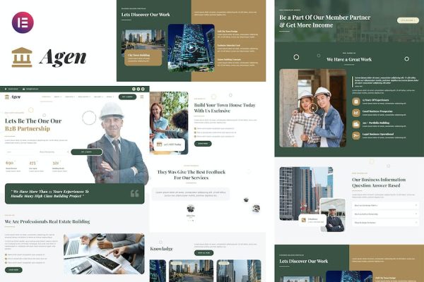Agen – Real Estate & Property Developer Elementor Template Kit