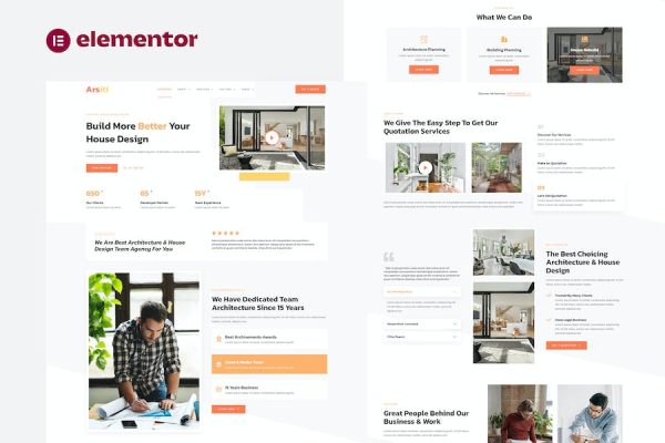 Arsiti – Architecture & House Design Agency Elementor Template Kit