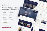 Aviationaly – Aviation & Flight School Elementor Template Kit