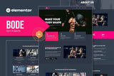 Bode – Gym & Sports Elementor Template Kit