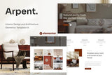 Arpent – Interior Design and Architecture Elementor Template Kit