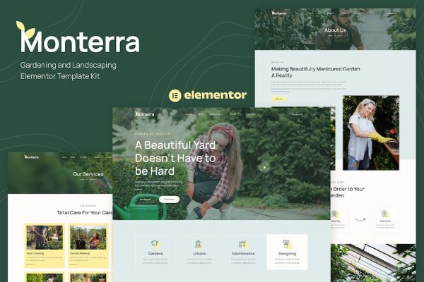 Monterra – Gardening and Landscaping Elementor Template Kit