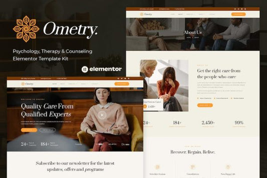 Ometry – Psychology Therapy & Counseling Elementor Template Kit