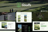 Goolfs – Golf Course & Club Elementor Template Kit