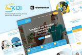 Kiji – Houskeeping & Cleaning Services Elementor Template Kit