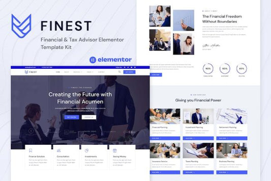 Finest – Financial & Tax Advisor Elementor Template Kit