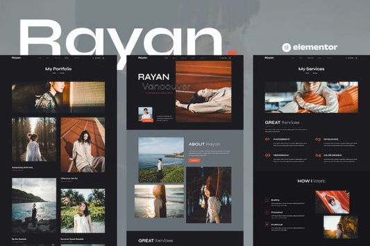 Rayan – Photography & Portfolio Elementor Template Kit