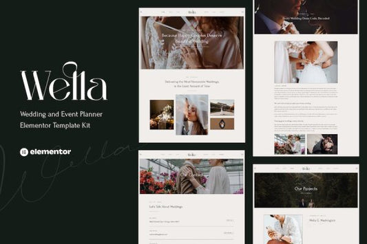 Wella – Wedding & Event Planner Elementor Template Kit