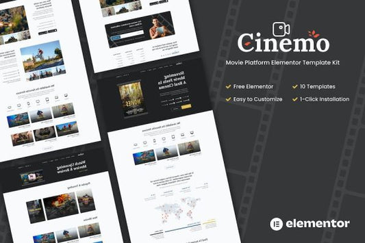 Cinemo – Movie Streaming Elementor Template Kits