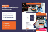 Airplane – Mechanic Workshop Elementor Template Kit