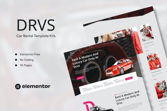DRVS ? Car Rental Elementor Template Kit