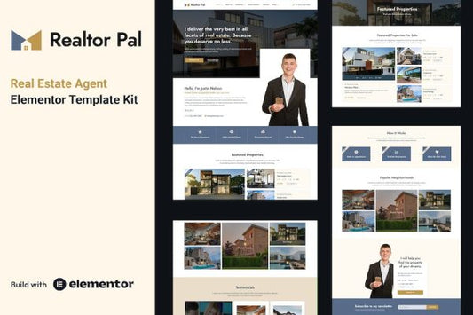 Realtor Pal – Real Estate Agent Elementor Pro Template Kit