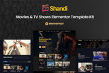 Shandi ? Movies & TV Shows Elementor Template Kit
