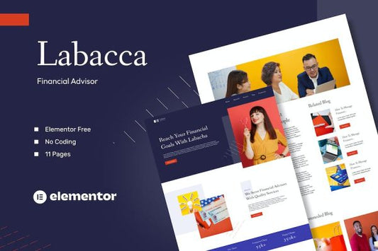 Labacca – Financial Advisor Elementor Template Kit